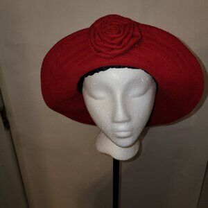 Metro 70%WOOL 30%VISCOSE Red RN 65815 HAT
